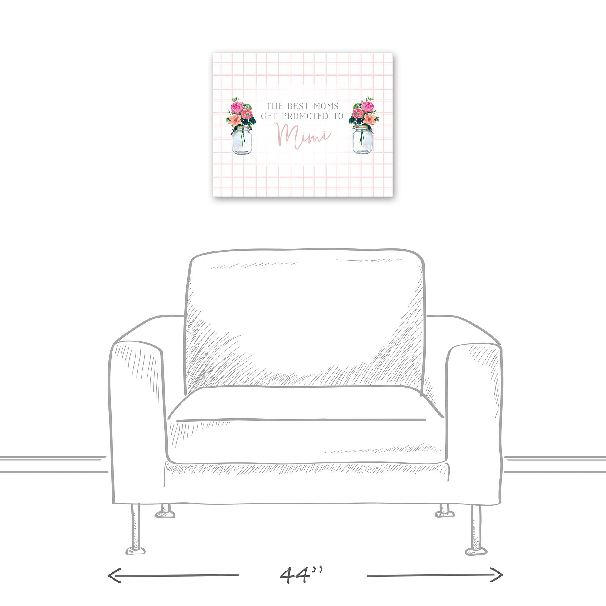 The Best Moms Get Promoted To Mimi Canvas Wall Art